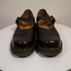 Dr Martens Brown Mary Jane in Women